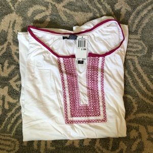 White short sleeve blouse